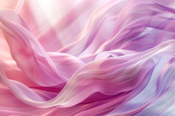 Obraz premium Abstract Background Of Flowing Pink And Purple Fabric, Wavy Silk, Satin Cloth, Elegant Textile