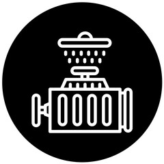 Vector Design Engine Wash Icon Style