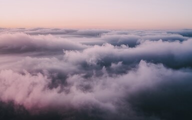 Fototapeta premium High-altitude cloudscape at dawn