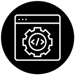 Vector Design Code Settings Icon Style