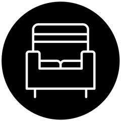 Vector Design Armchair Icon Style