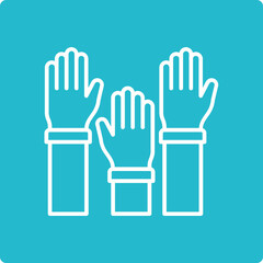 Fototapeta premium Raise Hand Icon