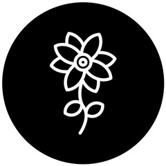 Vector Design Flower Icon Style