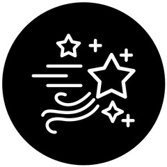 Vector Design Shooting Star Icon Style