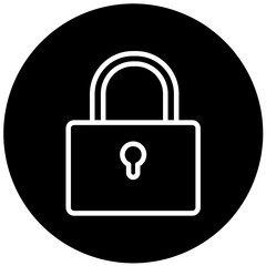 Vector Design Padlock Icon Style