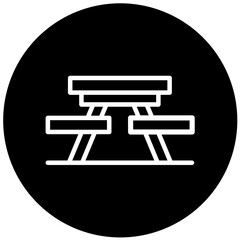 Vector Design Picnic Table Icon Style