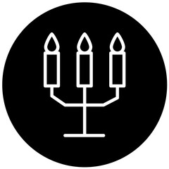 Vector Design Candlestick Icon Style