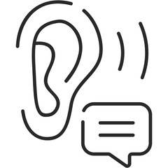 Obraz premium Active Listening Icon