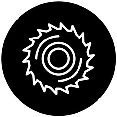 Vector Design Circular Saw Icon Style
