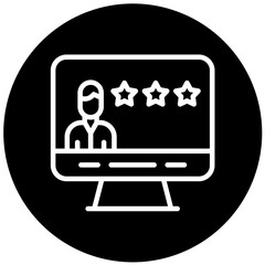 Vector Design Customer Review Icon Style