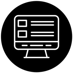 Vector Design Online Survey Icon Style