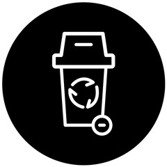 Vector Design Recycle Bin Icon Style