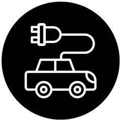 Vector Design Electric Car Icon Style