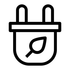 nature and ecology thin icon