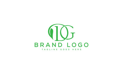 letter DG logo design vector template design for brand.