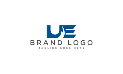 letter UE logo design vector template design for brand.