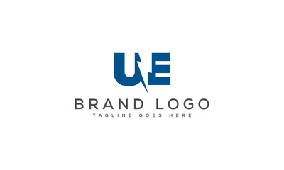 letter UE logo design vector template design for brand.