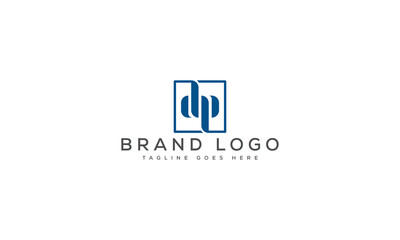 letter DP logo design vector template design for brand.