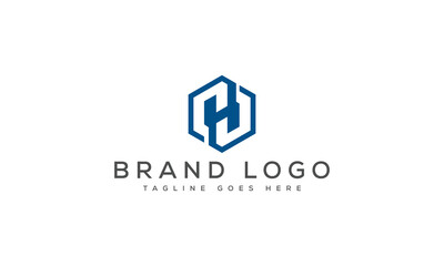 letter H logo design vector template design for brand.