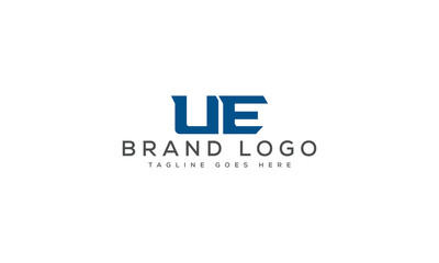 letter UE logo design vector template design for brand.