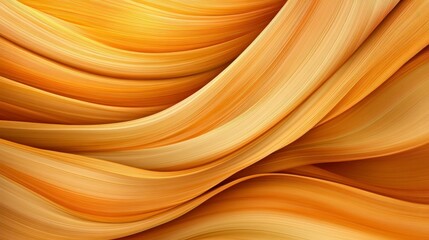 Abstract Golden Fabric Swirls Luxurious Texture Background