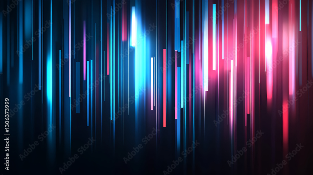Poster dynamic light patterns abstract digital art colorful background studio close-up visual effect highli
