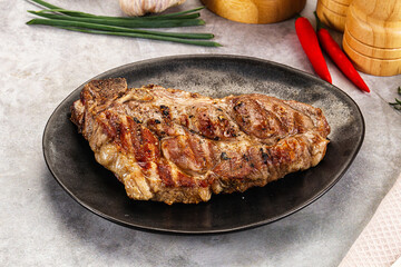 Grilled pork sirloin for dinner