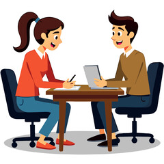 business people working together