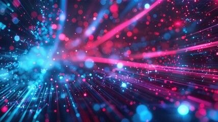 Abstract of digital shape or line and technological cyber style particle design connect in surreal electronic shape designing. High tech scenery express seamless pattern perfect for wallpaper. AIG53.