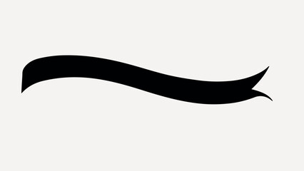Black ribbon illustration vector