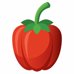 A capsicum illustration isolated on white background