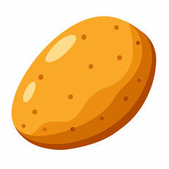 A potato illustration isolated on white background