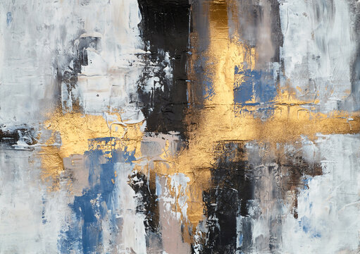 A modern abstract piece with soft gradients and flowing lines, bringing a serene and elegant atmosphere to any contemporary space