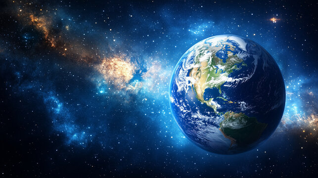 Earth globe floating in a dark, starry space with a soft ambient glow, minimalistic and abstract design, simple representation of planet Earth in cosmic environment.