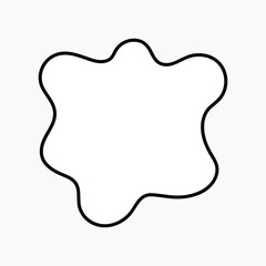 Blob shape abstract frame vector