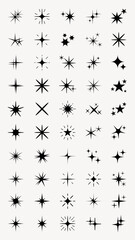 Shine star sparkle vector set. Sparkle star icons. Shine icon. Stars sparkle doodles vector. Set sparkles star symbols vector. Bright sparkle, star sparkle, shiny flash star. Star shine sparkle icon