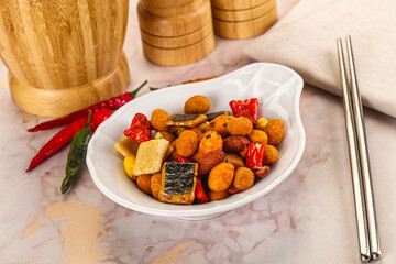 Japanese snack - Chili mame arare cracker