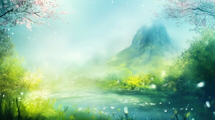 Fototapeta premium blurred nature background