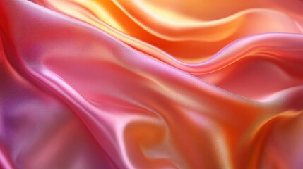 Fototapeta premium Holographic silk background , abstract iridescent gradient background.