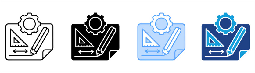 Project Icon Set Multiple Style Collection