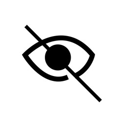 no eye icon