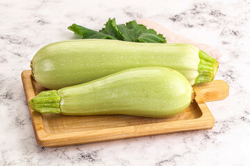 Raw frsh ripe zucchini vegetable