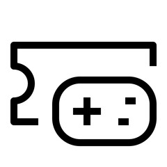 Obraz premium shopping and ecommerce thin icon