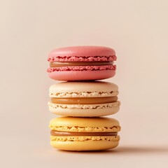 カラフルなマカロンの美しい積み重ね | Beautifully Stacked Colorful Macarons