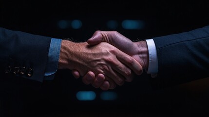 Business Deal in Dark Room