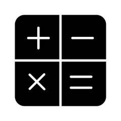 Obraz premium Math Symbols Vector Icon