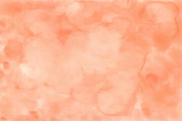 Fototapeta premium Coral watercolor. Watercolor is peach-colored.