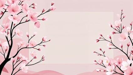 Fototapeta premium 桜の調べ：エレガントな春の静寂
