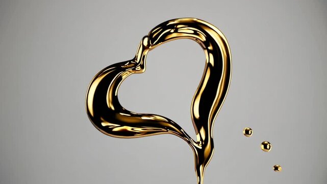 Liquid Gold Heart