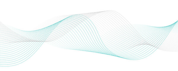 Abstract blue wave vector banner template